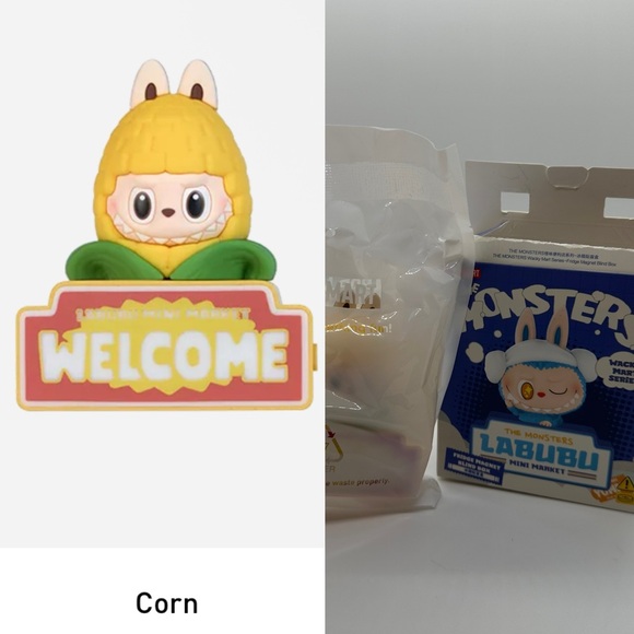 POP MART Other - NWT Pop Mart | The Monster’s Wacky Mart Series-Fridge Magnet Confirmed Corn